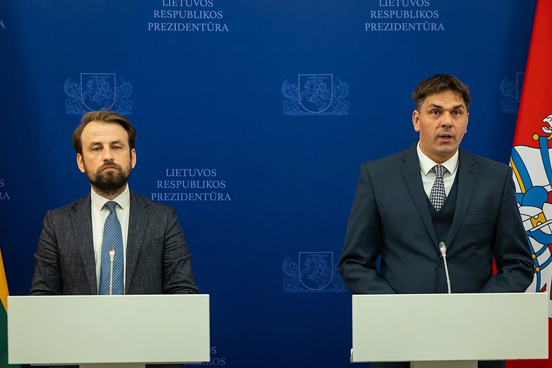 Kandidato į kultūros ministrus Ignoto Adomavičiaus spaudos konferencija / Roberto Riabovo / BNS nuotr.