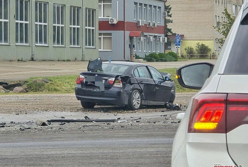 J.Dovydėno avarijos vietoje / „Rokiškio Sirenos“ skaitytojo nuotr.