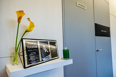 Kaune pašarvotas Audrys Karalius / Eriko Ovčarenko / BNS nuotr.