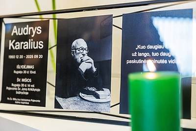 Kaune pašarvotas Audrys Karalius / Eriko Ovčarenko / BNS nuotr.