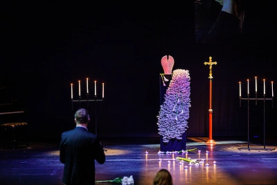 Atsisveikinimas su aktore Mile Šablauskaite / Eriko Ovčarenko / BNS nuotr.