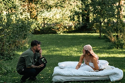 Gabetos klipo „Žalias obuolys“ filmavimas / Asmeninio archyvo nuotr.