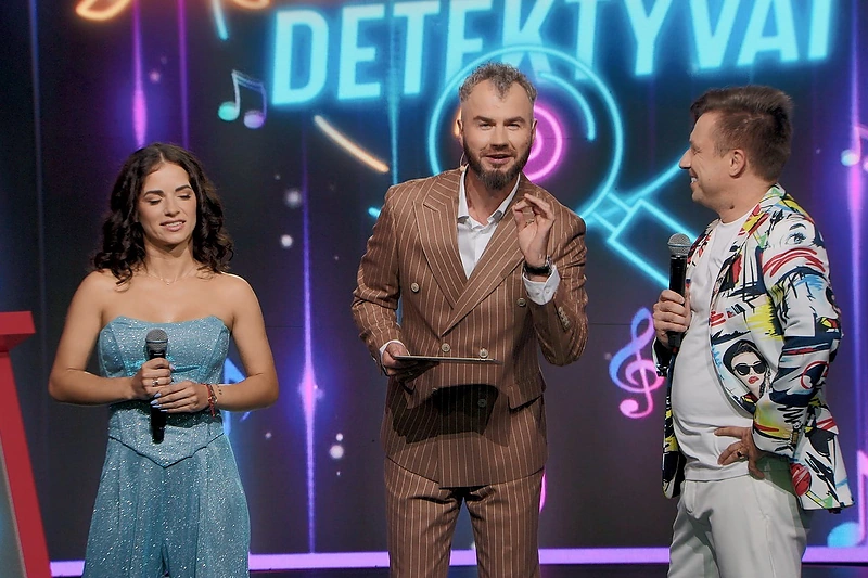 Laidos „Muzikos detektyvai“ akimirka / LNK nuotr.