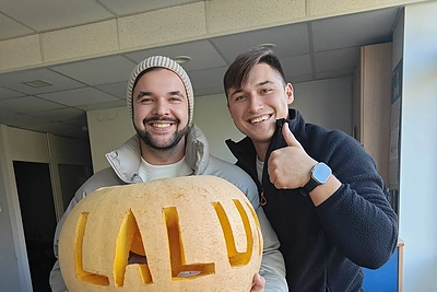 Klaipėdos „Moliūgų pievos“ eksponatas / Radijos stoties Laluna nuotr.