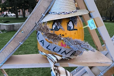 Klaipėdos „Moliūgų pievos“ eksponatas / Asmeninio albumo nuotr.