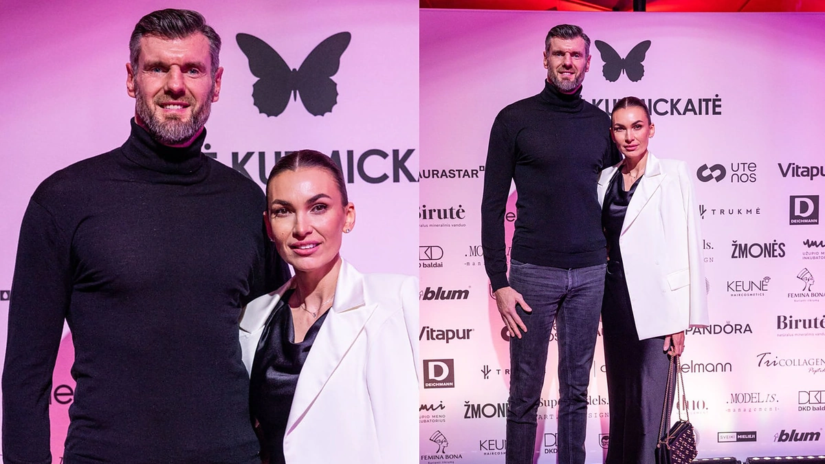 Kšištofas Lavrinovičius su žmona Tatjana. / Patricija Adamovič / BNS nuotr.
