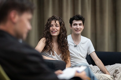 Abor & Tynna lankosi radijo stotyje M1 / Roberto Riabovo / BNS nuotr.