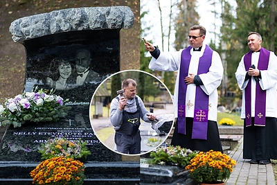 Po ilgų pastangų – kapinėse atidengtas ypatingas Nelly Paltinienės paminklas: „Tik naktį viskas pasibaigė“
