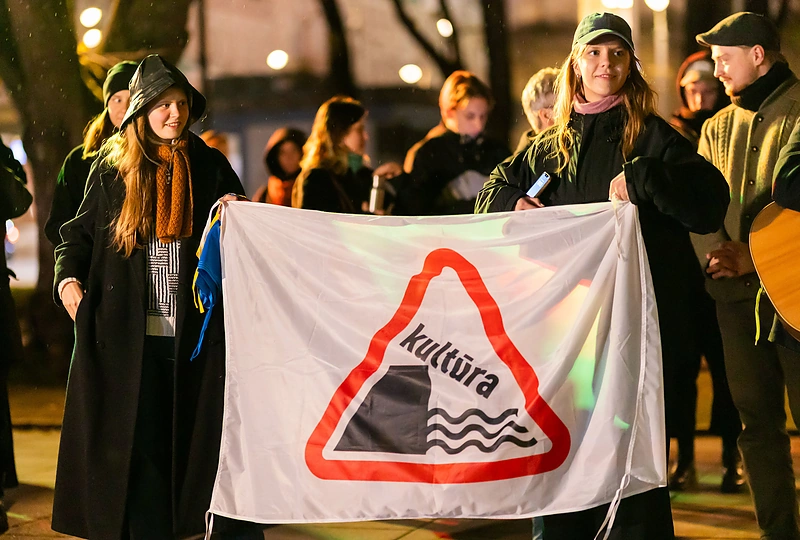 Kultūros bendruomenės dainuojantis protestas / Patricija Adamovič / BNS nuotr.