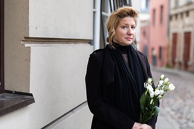 Atsisveikinimas su Kostu Smoriginu Jaunimo teatre / Roberto Riabovo / BNS nuotr.