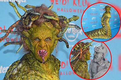 „Helovino karalienė sugrįžo“ – Heidi Klum virto gyva Medūza: ant supermodelio galvos rangėsi gyvatės