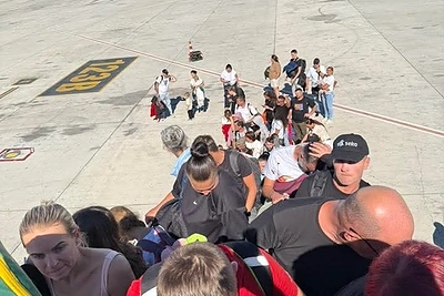 Lietuviai, užstrigę Antalijos oro uoste / Asmeninio archyvo nuotr.