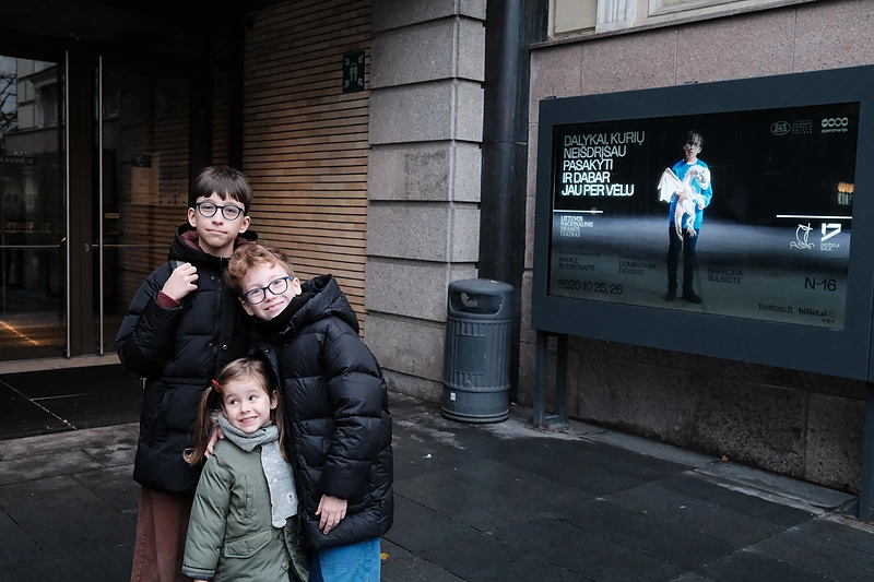 Teodoras Lipčius su sese ir broliu / Asmeninio albumo nuotr.