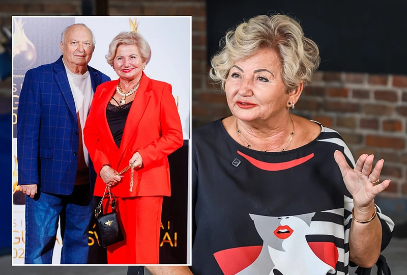 Joana Bartaškienė su vyru Albinu / Eriko Ovčarenko / BNS ir Tomo Petrovskio nuotr.