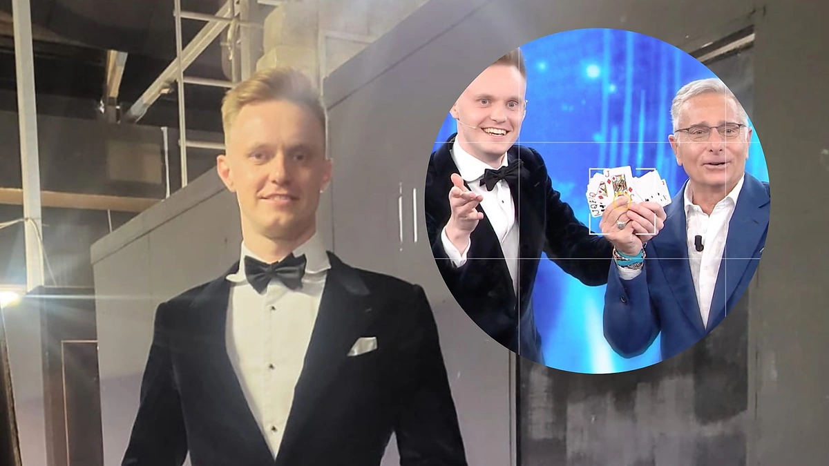 Rokas Bernatonis Italijos TV šou /Asmeninio arch. nuotr.