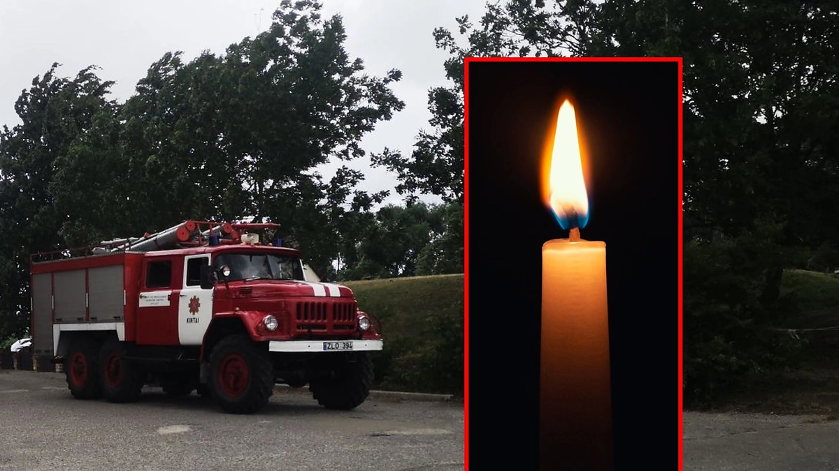 Mirė ugniagesys Jonas Mikalauskas / 15min ir Shutterstock nuotr.