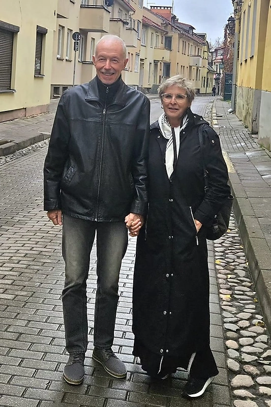 Rūta Vanagaitė ir mylimasis Davidas / Asmeninio archyvo nuotr.