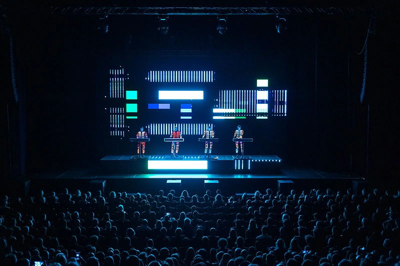 „Kraftwerk“ koncerto akimirka / Simo Martinonio nuotr.