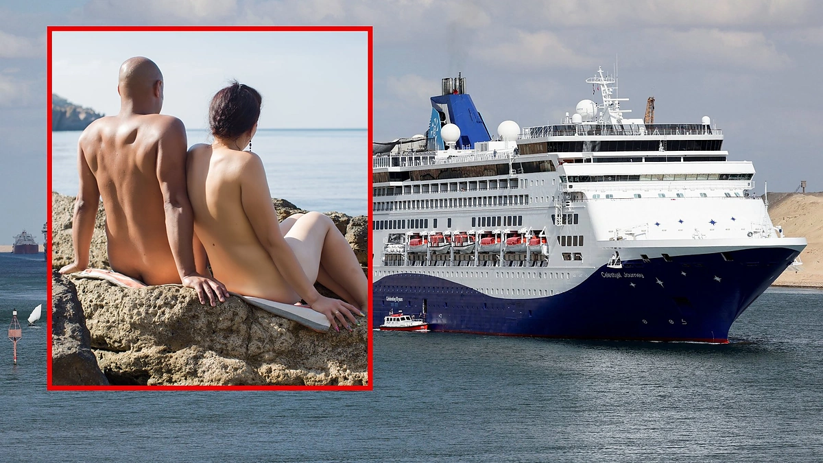 Nudistai, kruizinis laivas / Scanpix ir Shutterstock nuotr.
