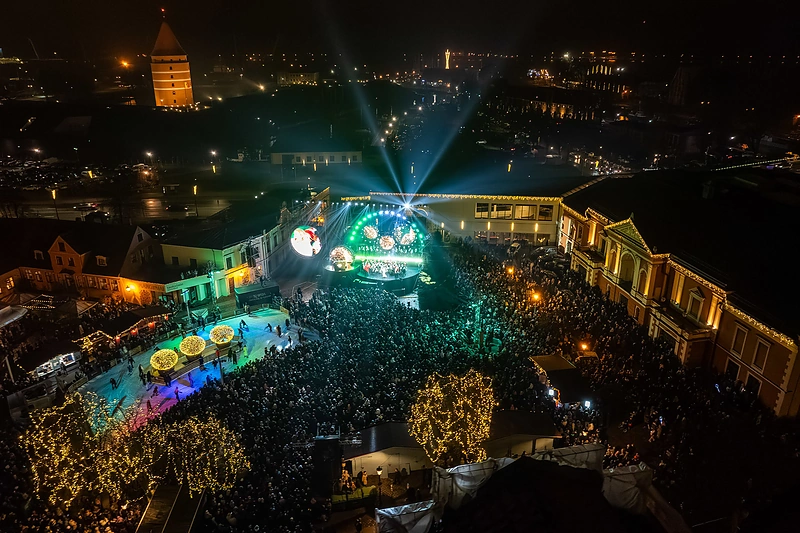 Klaipėdos eglės įžiebimo šventė. / Andriaus Pelakausko nuotr.