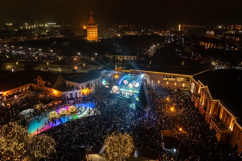 Klaipėdos eglės įžiebimo šventė. / Andriaus Pelakausko nuotr.