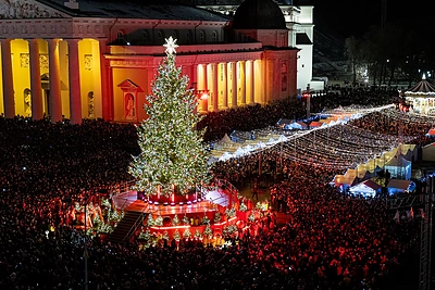 Vilniaus Kalėdų eglės įžiebimas / Pauliaus Peleckio / BNS nuotr.