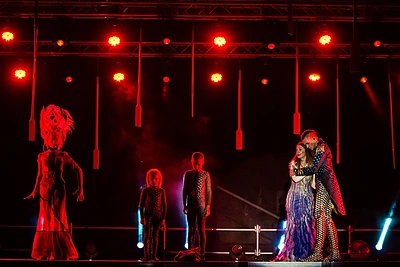 Miuziklo „Eglė žalčių karalienė“ akimirka / Nendrės Žilinskaitės nuotr.