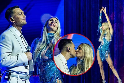 „Kelias į žvaigždes“ scenoje netikėtai pasirodžiusi Deivido Basčio žmona apstulbino net jį patį: „Varvinau seilę“