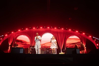 Atlikėjai Sandra ir Viktoras surengė įspūdingiausią savo karjeros koncertą / 15min nuotr.