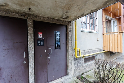 Namas, kuriame rasta pirma auka / Eriko Ovčarenko / BNS nuotr.