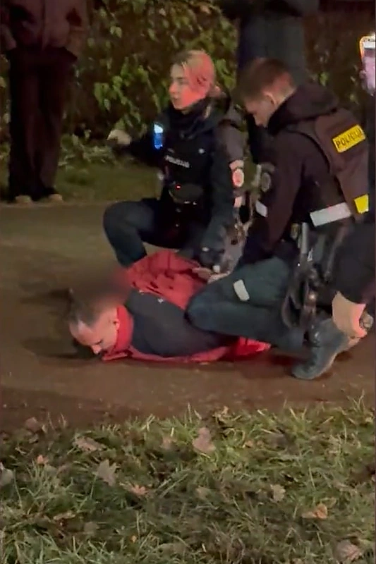 Beno Mikutavičiaus sulaikymas / Stop kadras