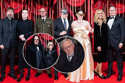 Vilniaus širdyje nutiestas raudonas kilimas: kalėdiniame Gala renginyje – domino kaukėmis pasipuošęs elitas