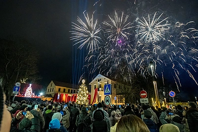 Palangos Kalėdų eglės įžiebimas / Aldo Kazlausko nuotr.