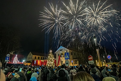 Palangos Kalėdų eglės įžiebimas / Aldo Kazlausko nuotr.