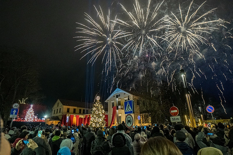 Palangos Kalėdų eglės įžiebimas / Aldo Kazlausko nuotr.