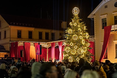 Palangoje nušvito stebuklinga Kalėdų eglė: kartu su ja – visas kurortas