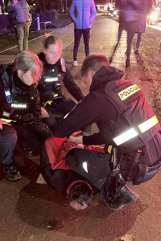 Sulaikytas Benas Mikutavičius / Aistė Grigė nuotr.