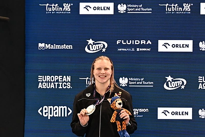 Rūta Meilutytė Europos čempionate pelnė sidabrą. / „LTU-Aquatics"/Dariaus Kibirkščio nuotr.