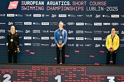 Rūta Meilutytė Europos čempionate pelnė sidabrą. / „LTU-Aquatics"/Dariaus Kibirkščio nuotr.