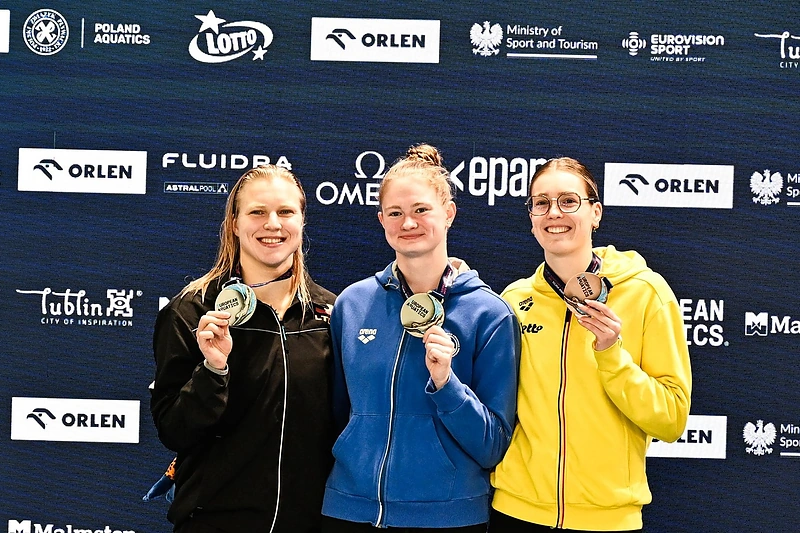 Rūta Meilutytė Europos čempionate pelnė sidabrą. / „LTU-Aquatics"/Dariaus Kibirkščio nuotr.