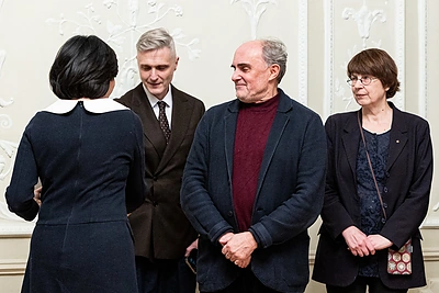 Lietuvos nacionalinių kultūros ir meno premijų laureatų paskelbimo spaudos konferencija / Pauliaus Peleckio / BNS nuotr.