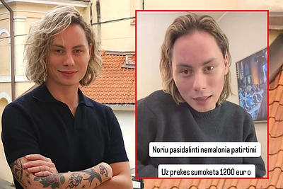 Prekių už 1200 eurų įsigijęs Ąžuolas Misiukevičius patyrė akibrokštą: „Tokie veiksmai užtraukia atsakomybę“