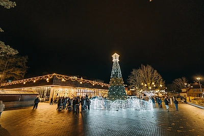 Nidos Kalėdų eglės įžiebimas / Andriaus Kundroto nuotr.