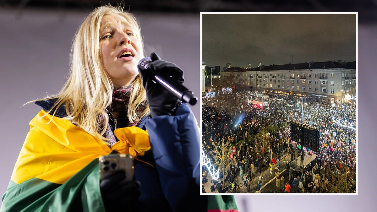 Rūta Meilutytė, protesto minia / Patricijos Adamovič ir Roberto Riabovo nuotr.