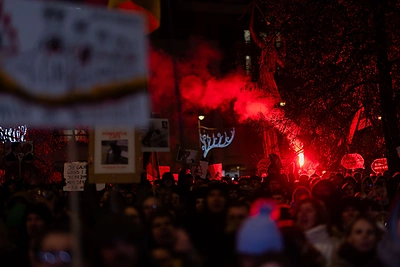 Trečiadienio protestas „Šalin rankas nuo laisvo žodžio!“ / Patricija Adamovič / BNS nuotr.