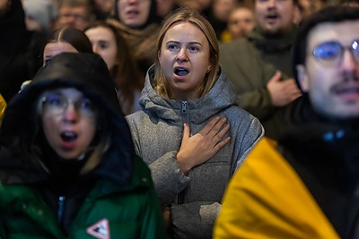Ketvirtadienio protestas „Šalin rankas nuo laisvo žodžio!“ / Patricija Adamovič / BNS nuotr.