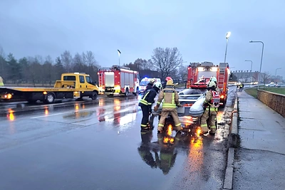 Panevėžyje nuskendo BMW automobilis / Stasio Skrebio nuotr.