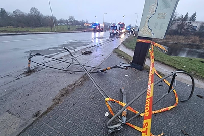 Panevėžyje nuskendo BMW automobilis / Stasio Skrebio nuotr.
