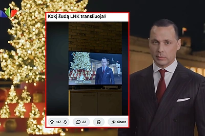 Naujųjų naktį – akibrokštas per LNK: į tautą lyg prezidentas kreipėsi skandalingas veikėjas, buvęs „pupytės“ vyras