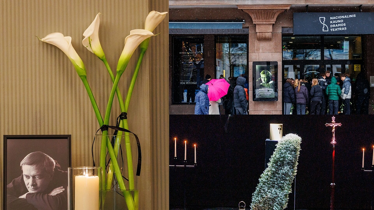 Atsisveiinimas su Ričardu Vitkaičiu / Eriko Ovčarenko / BNS nuotr.